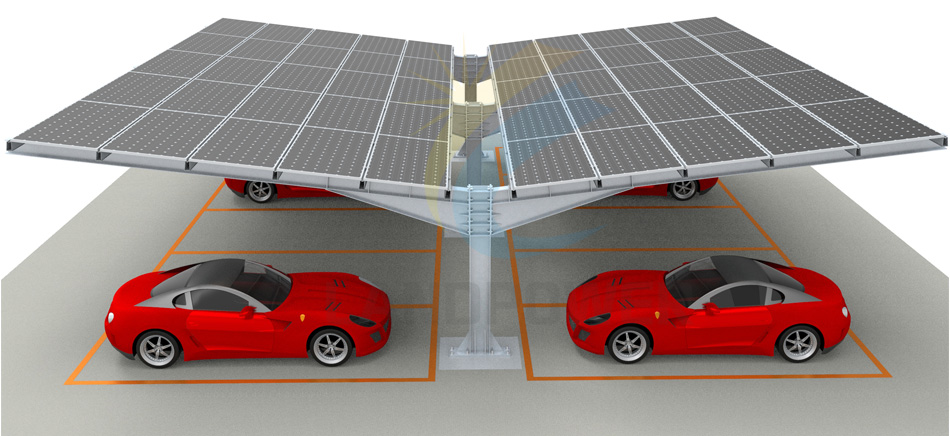 steel solar carport structure