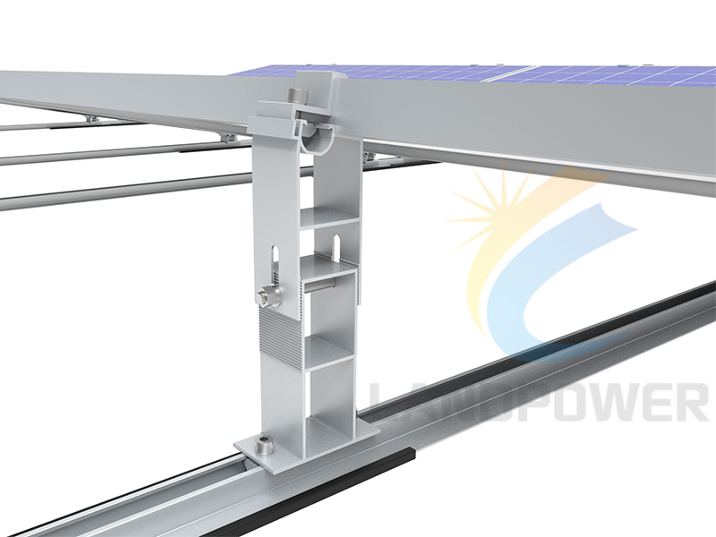 flat roof solar mounting long side